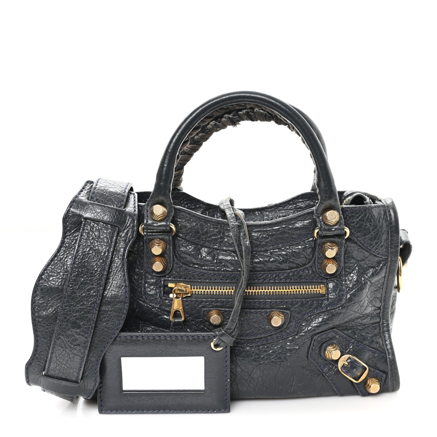 Balenciaga Agneau Giant 12 Gold Hardware Mini City Anthracite 2 of 12