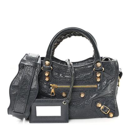 Balenciaga Agneau Giant 12 Gold Hardware Mini City Anthracite 2 of 12