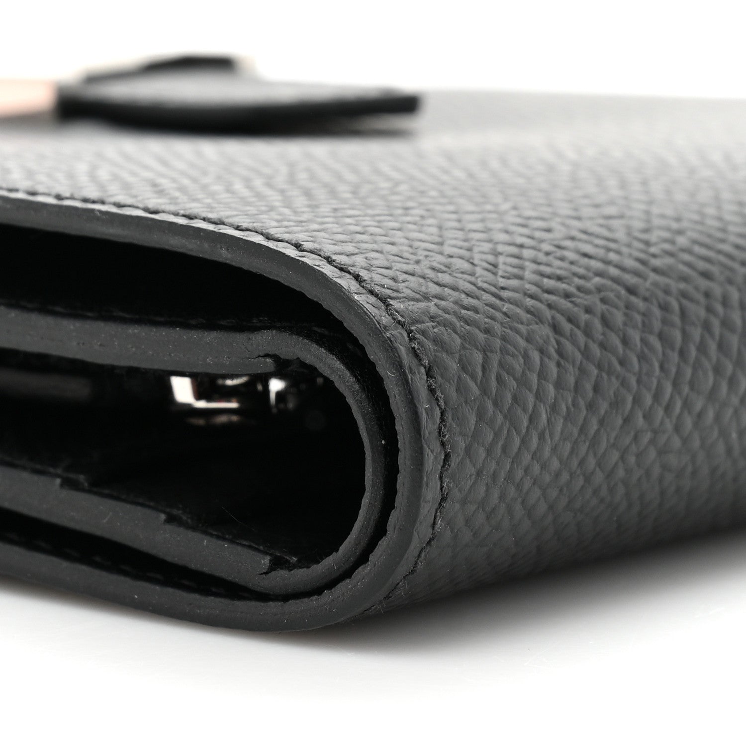 Hermes Epsom Bearn Compact Wallet Black 9 of 10