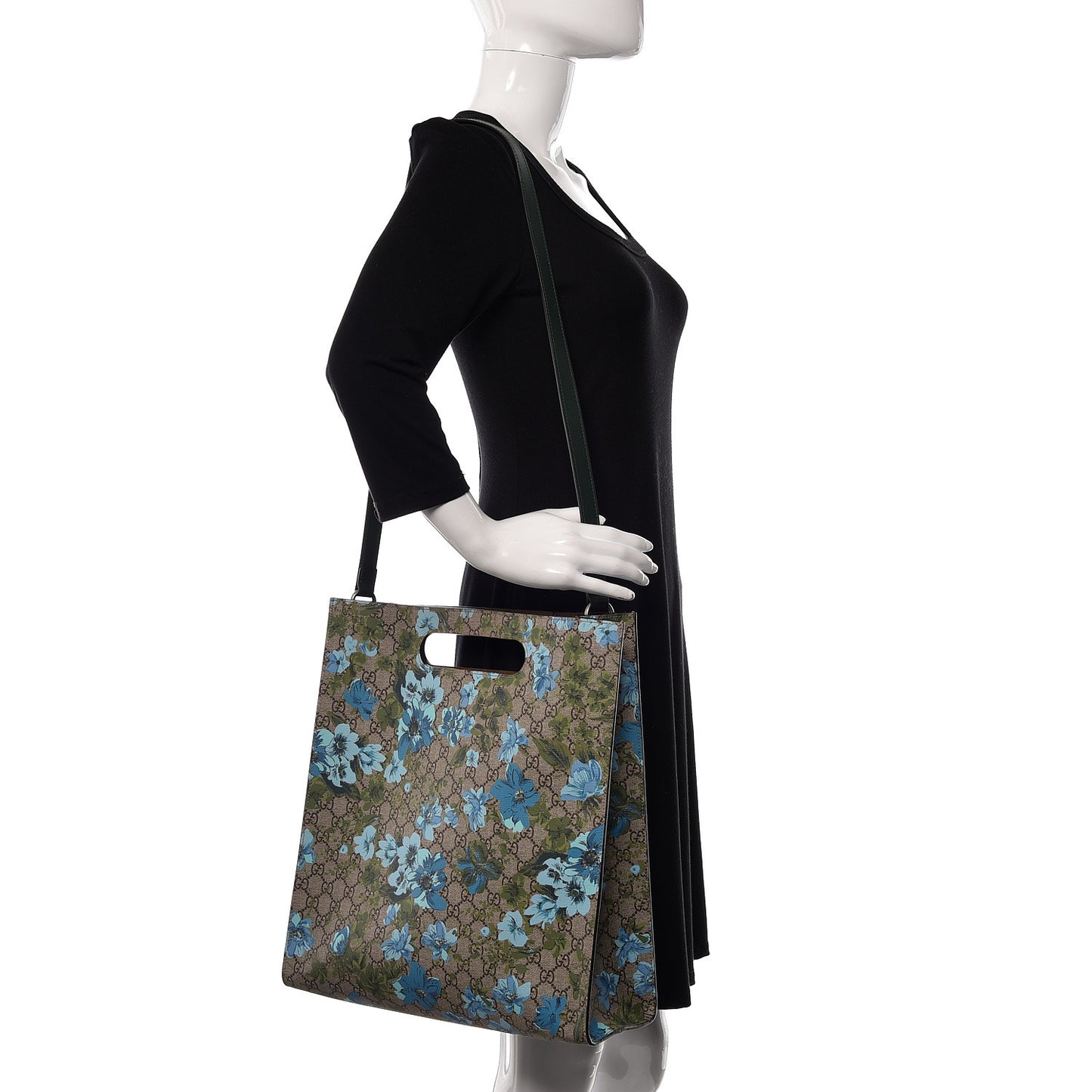 GG Supreme Monogram Blooms Print XL Tote