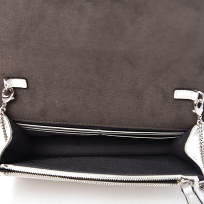 Fendi Vitello Century Lucido Nappa Flowerland Studded Tube Wallet On Chain White Ice Multicolor 5 of 11