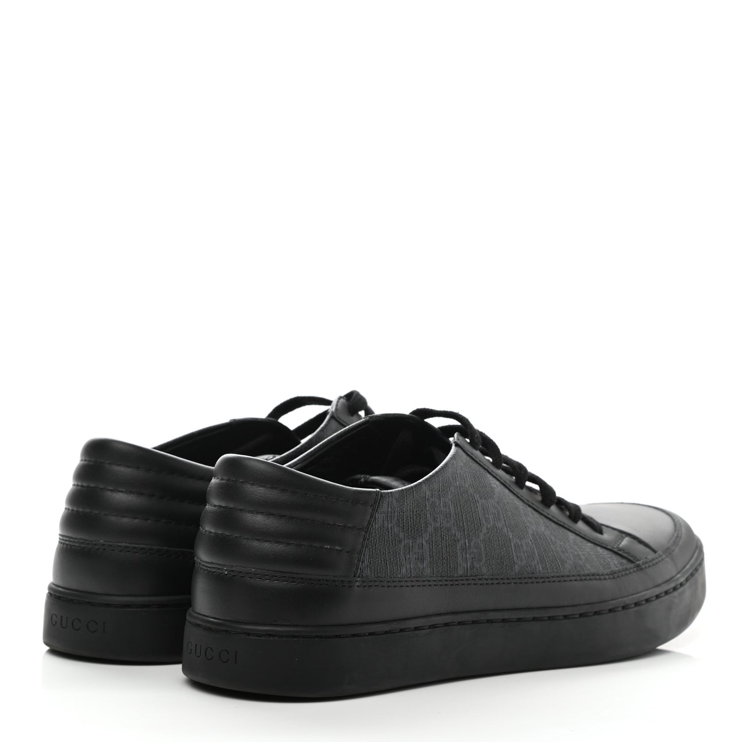 GG Supreme Monogram Mens Sneakers Black