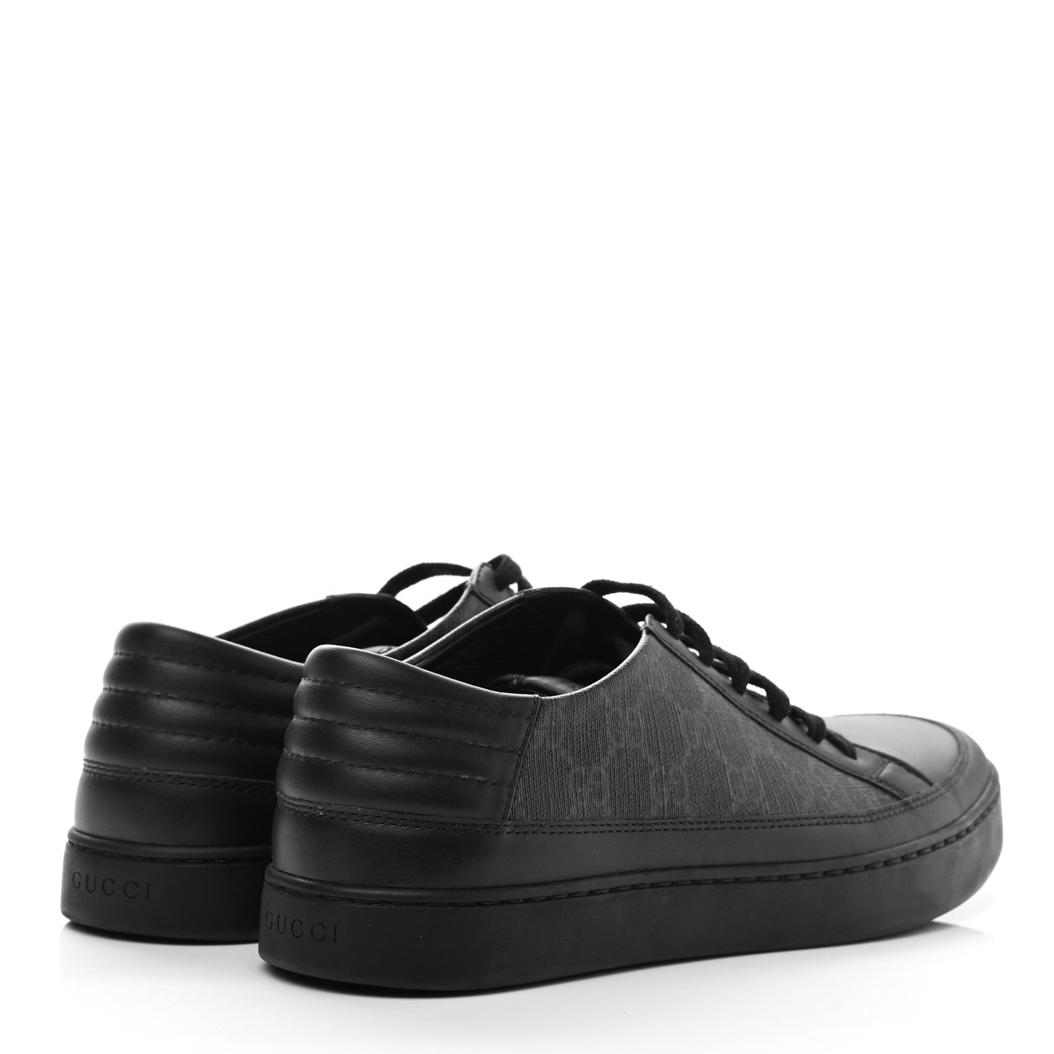 Gucci GG Supreme Monogram Mens Sneakers Black 4 of 11