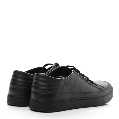 Gucci GG Supreme Monogram Mens Sneakers Black 4 of 11