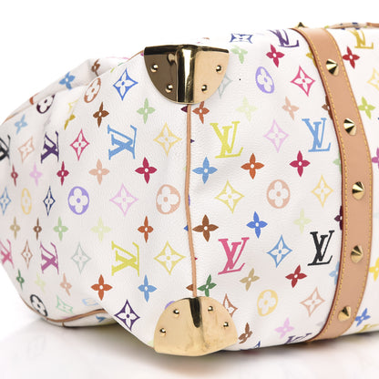 Louis Vuitton Monogram Multicolor Keepall 45 White 6 of 15
