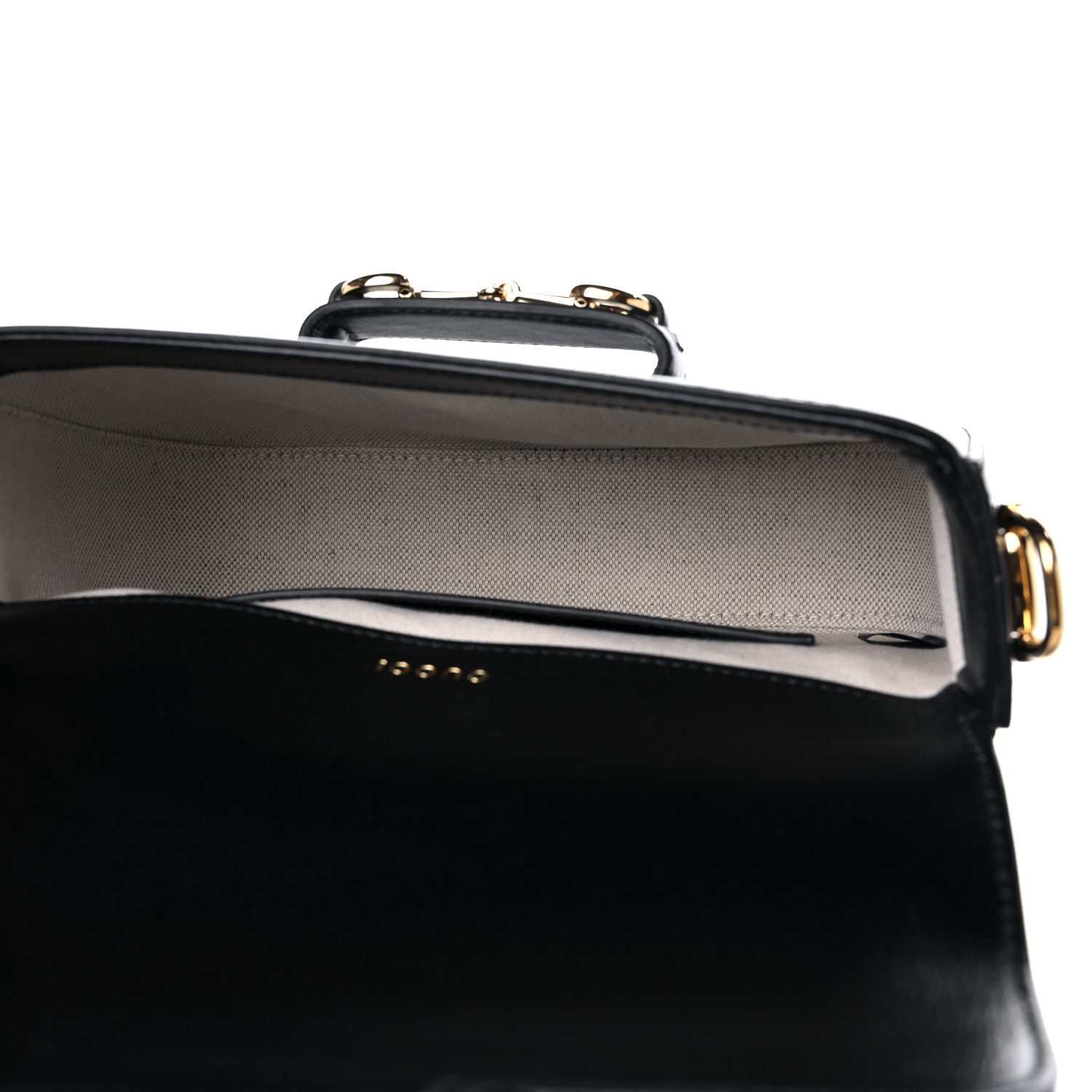 Gucci Azalea Calfskin Web Mini Horsebit 1955 Shoulder Bag Black 6 of 11