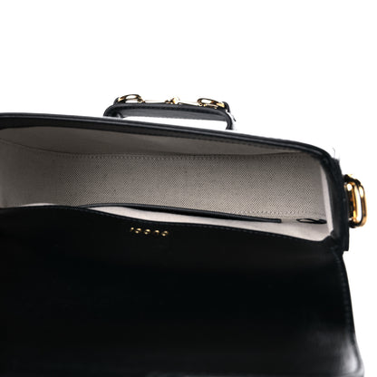 Gucci Azalea Calfskin Web Mini Horsebit 1955 Shoulder Bag Black 6 of 11