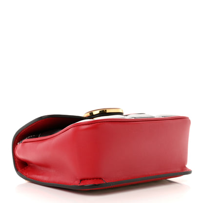Gucci Calfskin Quilted Mini Deco Shoulder Bag Mystic White Red Black 4 of 11