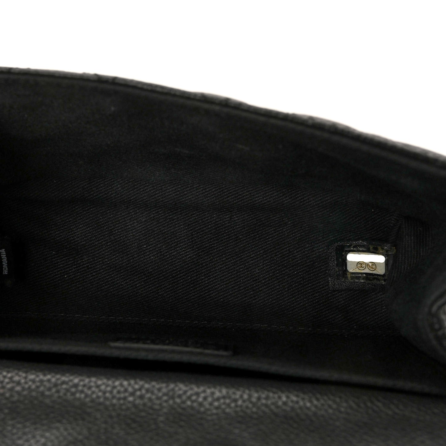 Grained Calfskin Quilted 2.55 Reissue Flap Belt Bag Clutch Black
