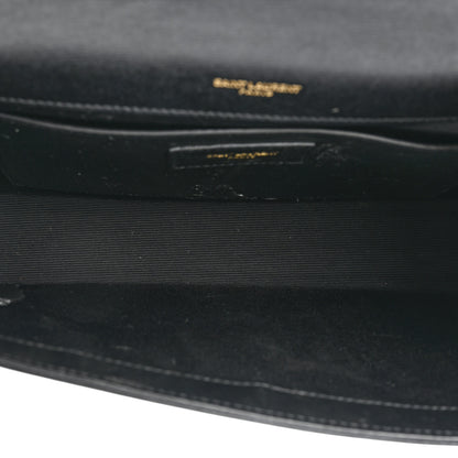 Saint Laurent Pony Hair Calfskin Leopard Print Medium Classic Monogram Kate Satchel Black 5 of 12