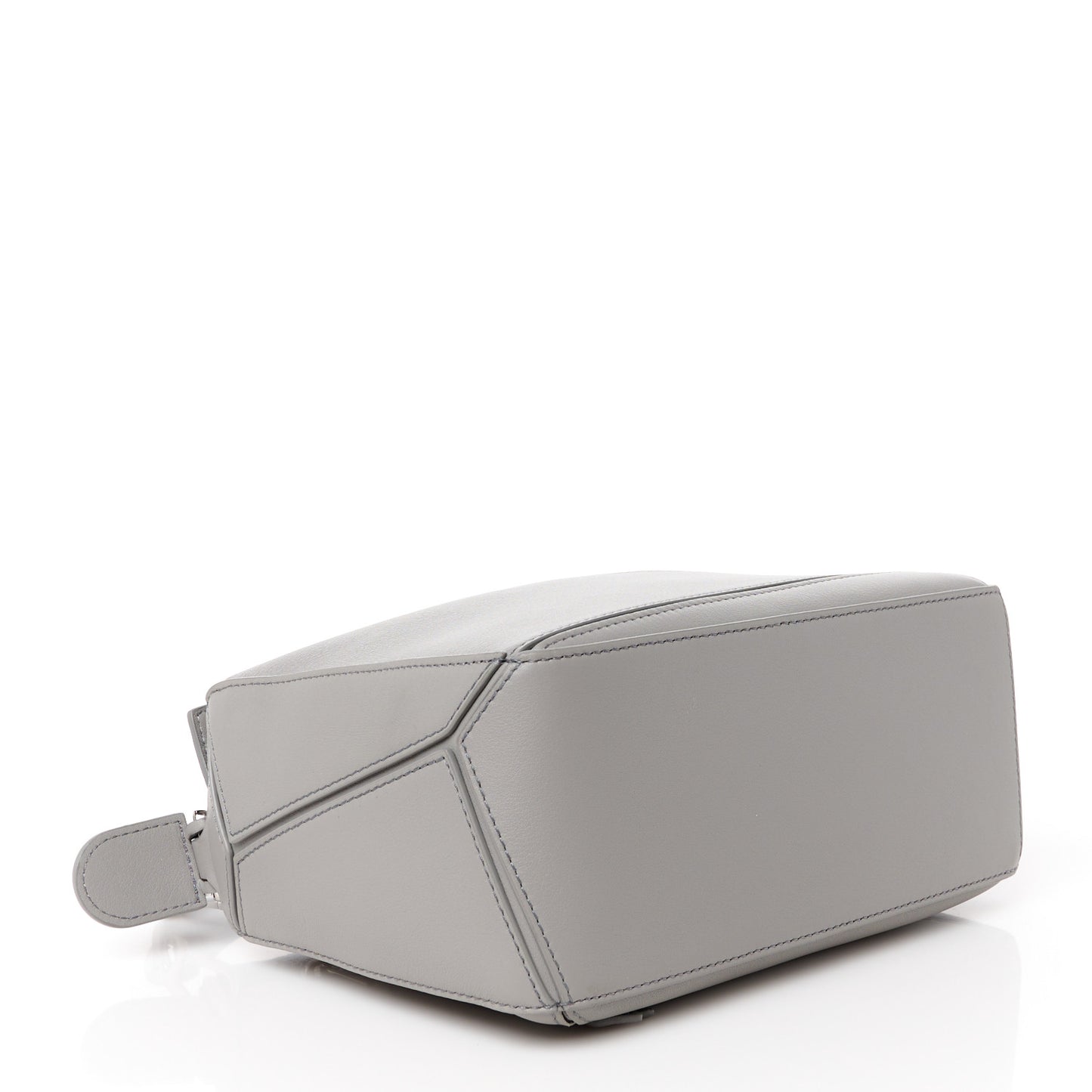 Calfskin Small Puzzle Bag Pearl Grey
