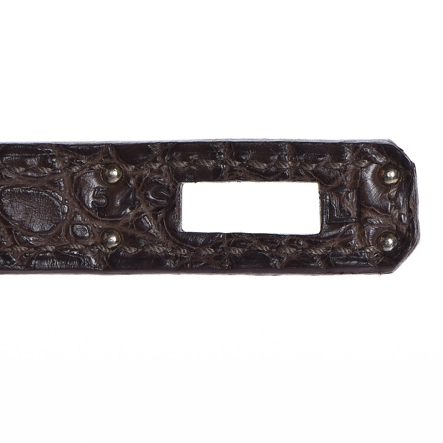 Matte Alligator Kelly Pochette Ebene