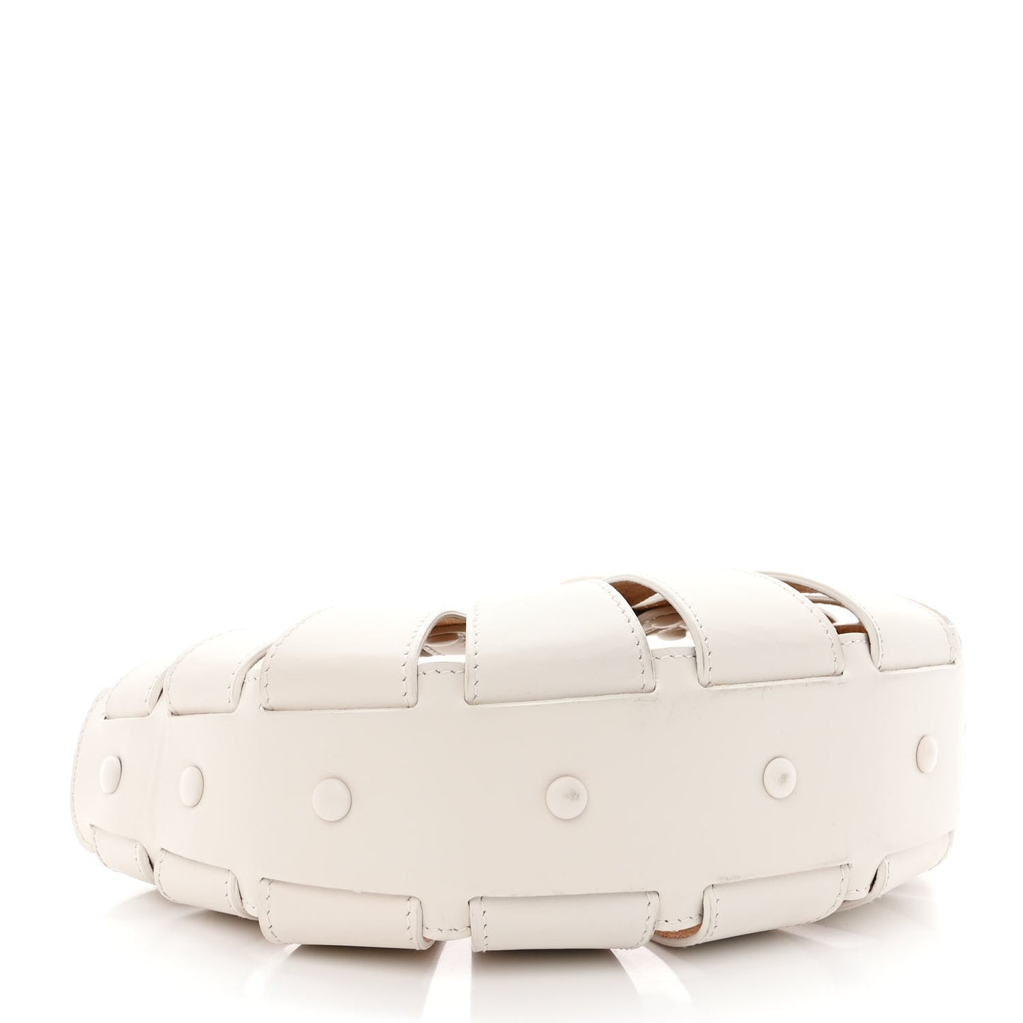 French Calfskin Small Shell White Frost