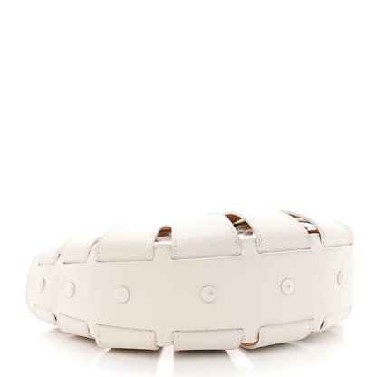 Bottega Veneta French Calfskin Small Shell White Frost 4 of 10