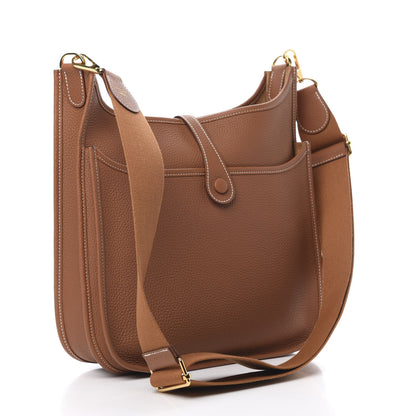 Hermes Togo Evelyne III PM Gold 3 of 11