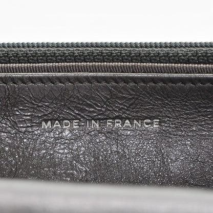 Chanel Metallic Aged Calfskin Reissue Wallet On Chain WOC Dark Silver 7 of 8