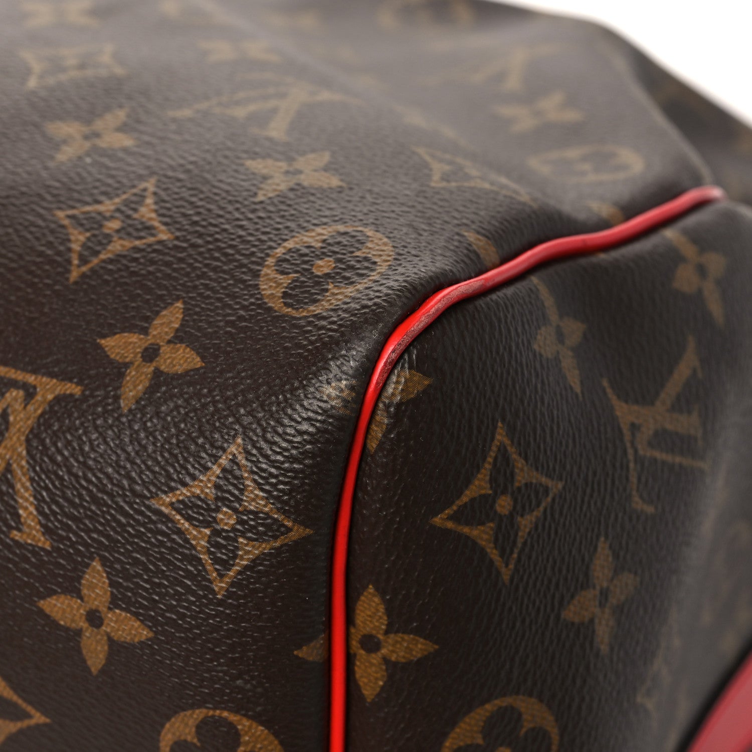 Louis Vuitton Calfskin Monogram Keepall Bandouliere 50 Coquelicot 10 of 10