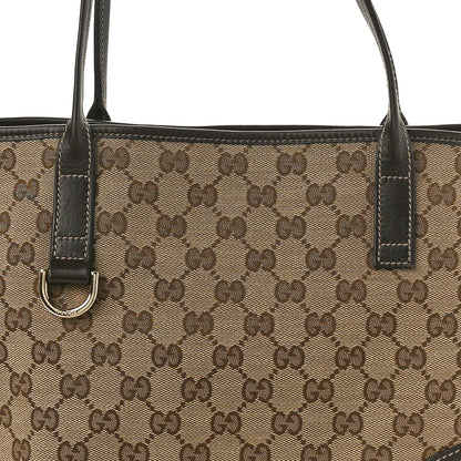 Gucci Monogram Medium New Britt Tote Brown 8 of 10