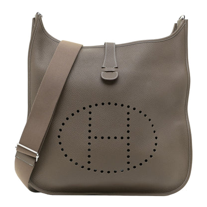 Hermes Taurillon Clemence Evelyne III TGM Etoupe 1 of 9