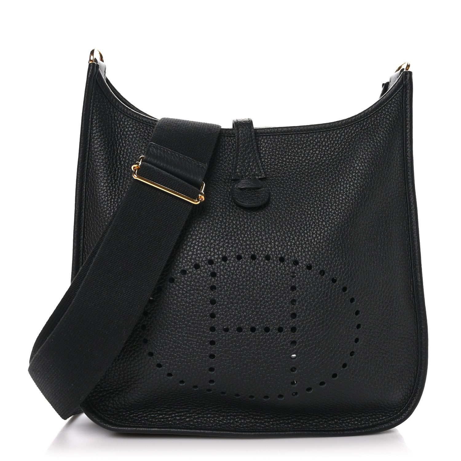 Hermes Taurillon Clemence Evelyne III PM Black 1 of 10