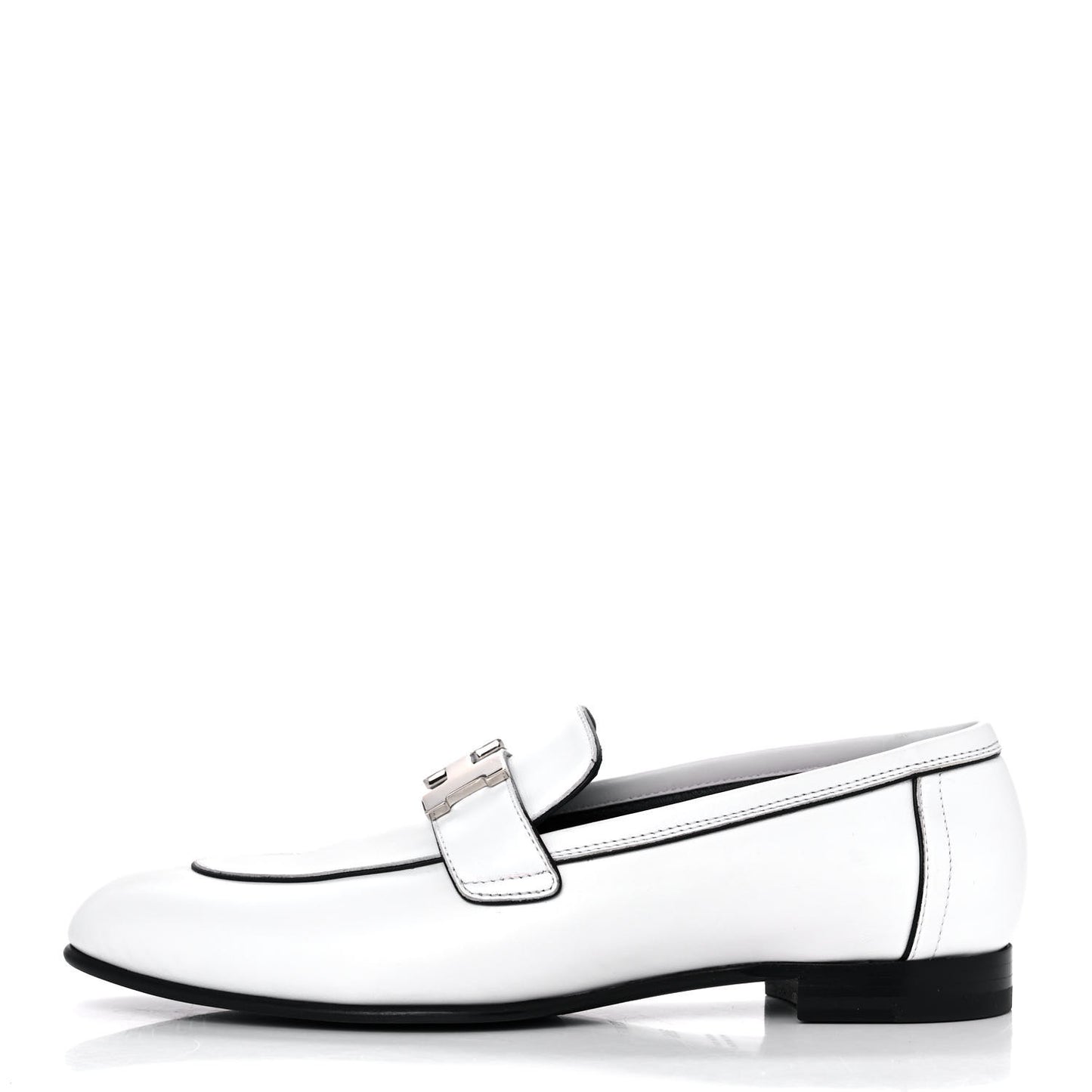 Calfskin Womens Paris Loafers 36.5 White