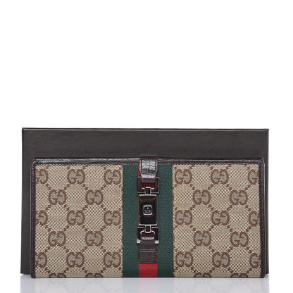 Gucci Monogram Calfskin Web Blake Continental Wallet Brown 11 of 11