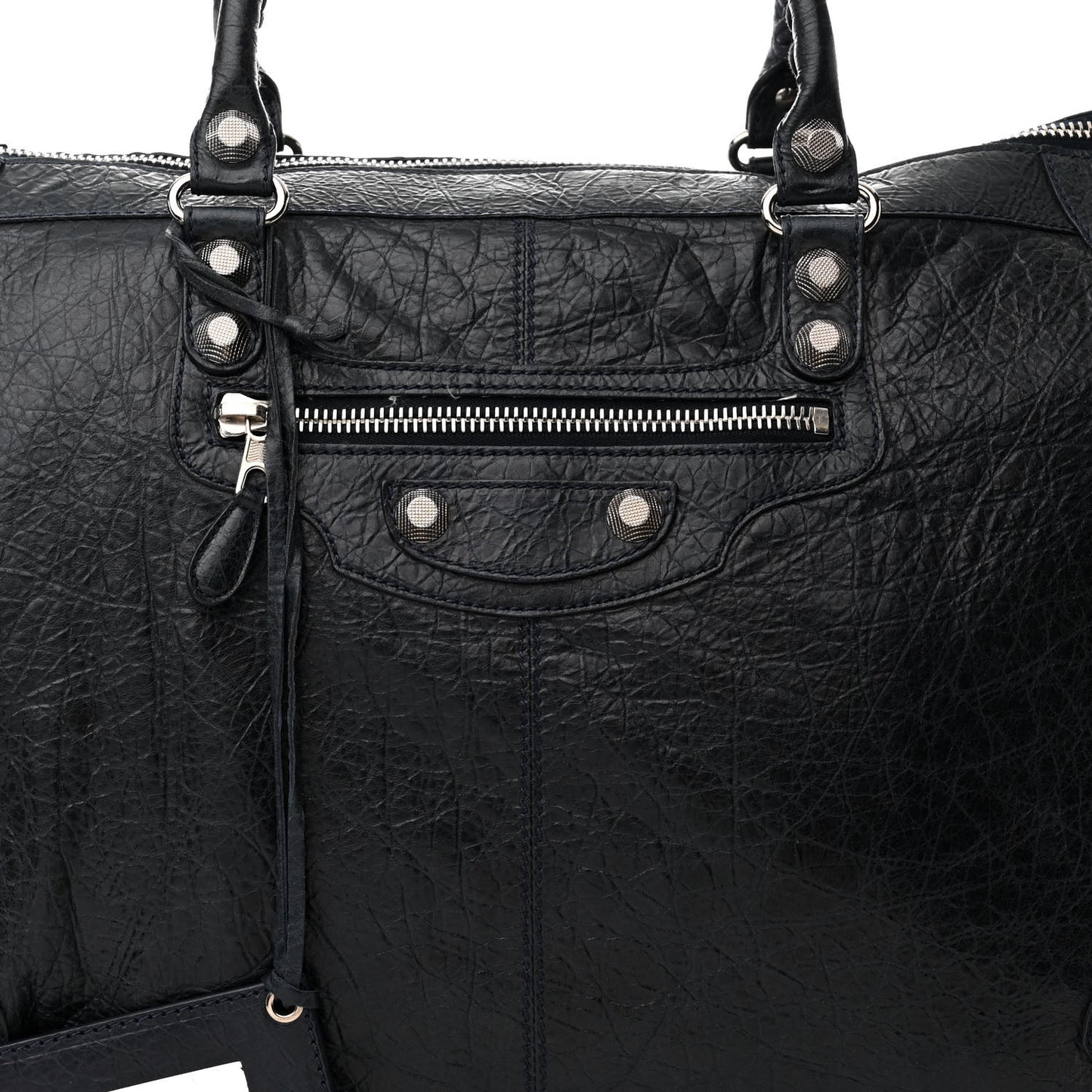 Agneau Giant 21 Silver Hardware Weekender Black