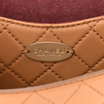 Chanel Calfskin Quilted Multi Pouching Flap And Coin Purse Beige 7 of 18