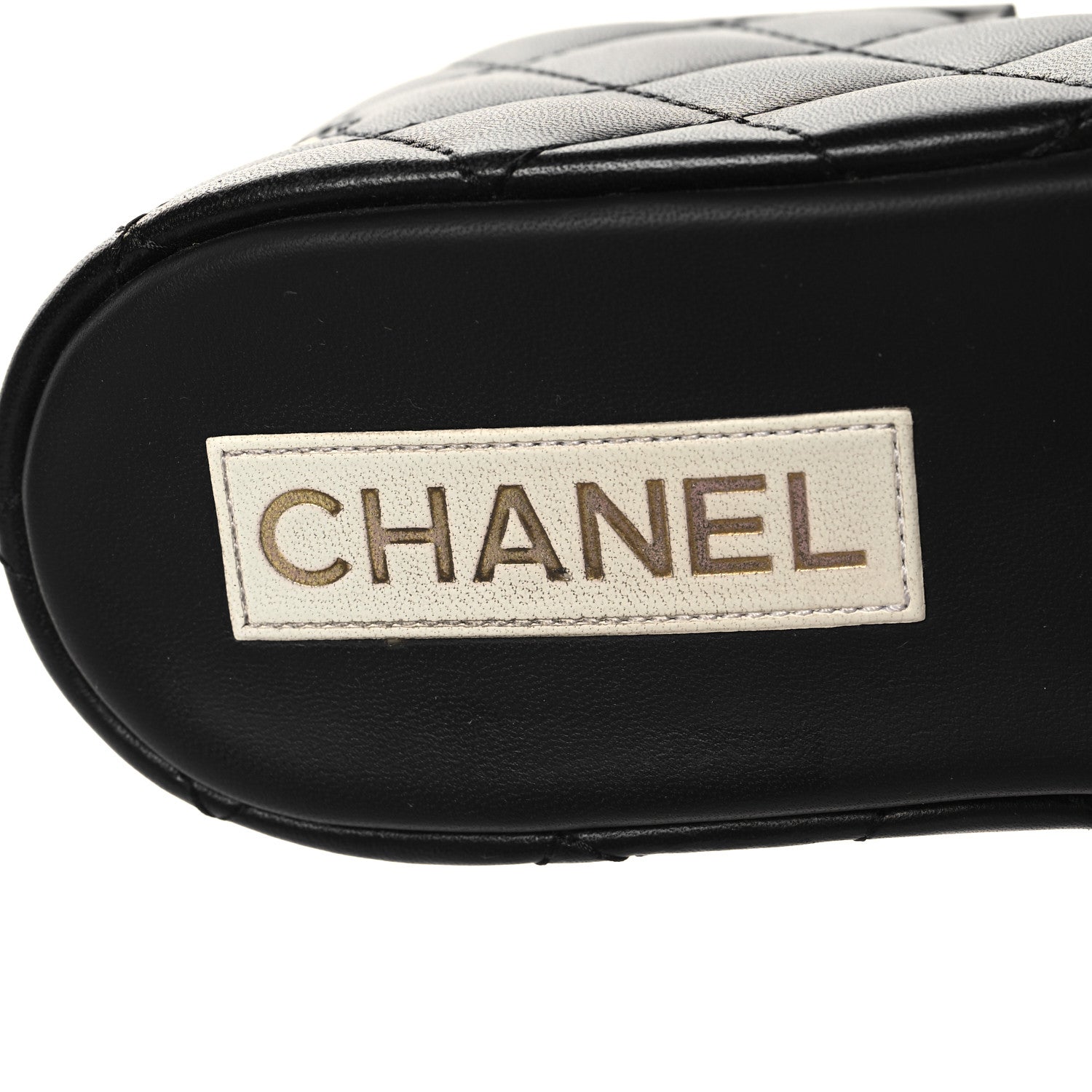 Chanel Lambskin Quilted Platform Mules 38 Black 9 of 9