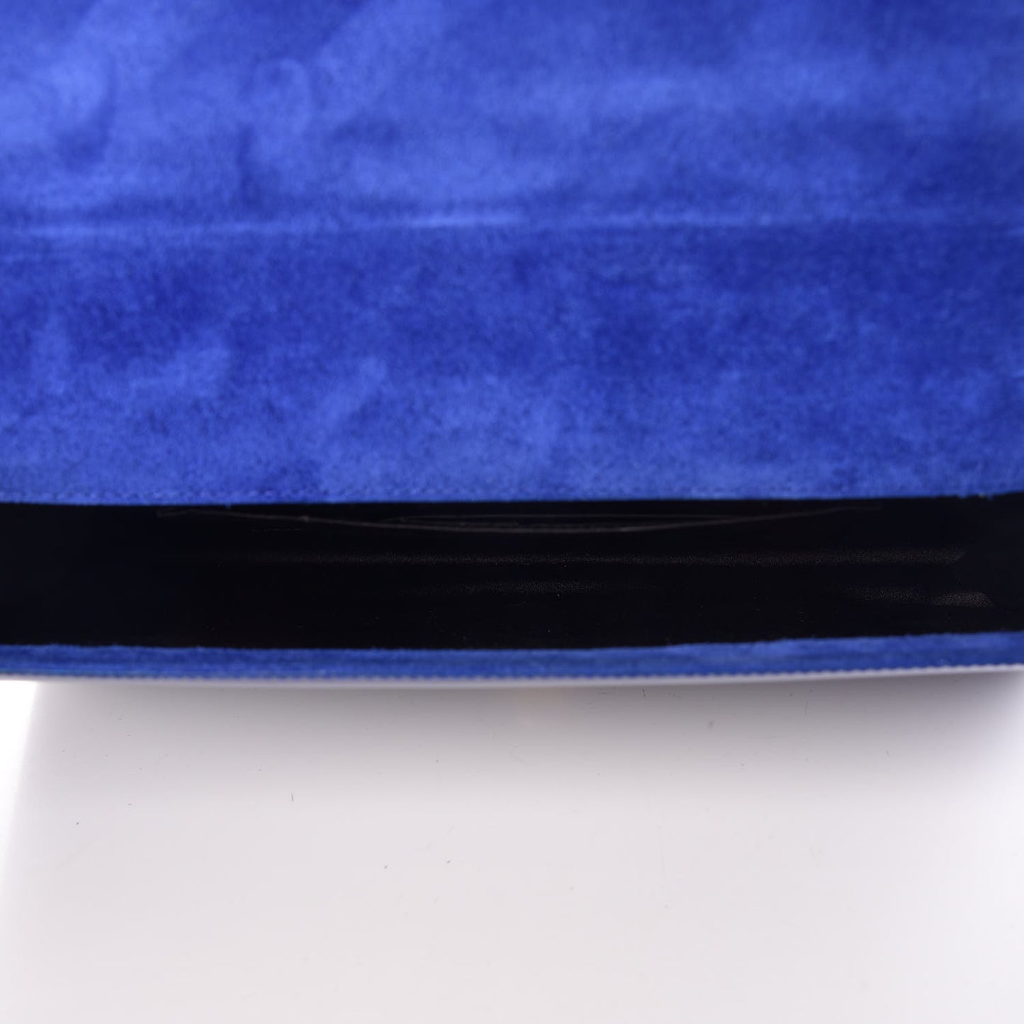 Patent Calfskin Monogram Large Belle De Jour Clutch Royal Blue