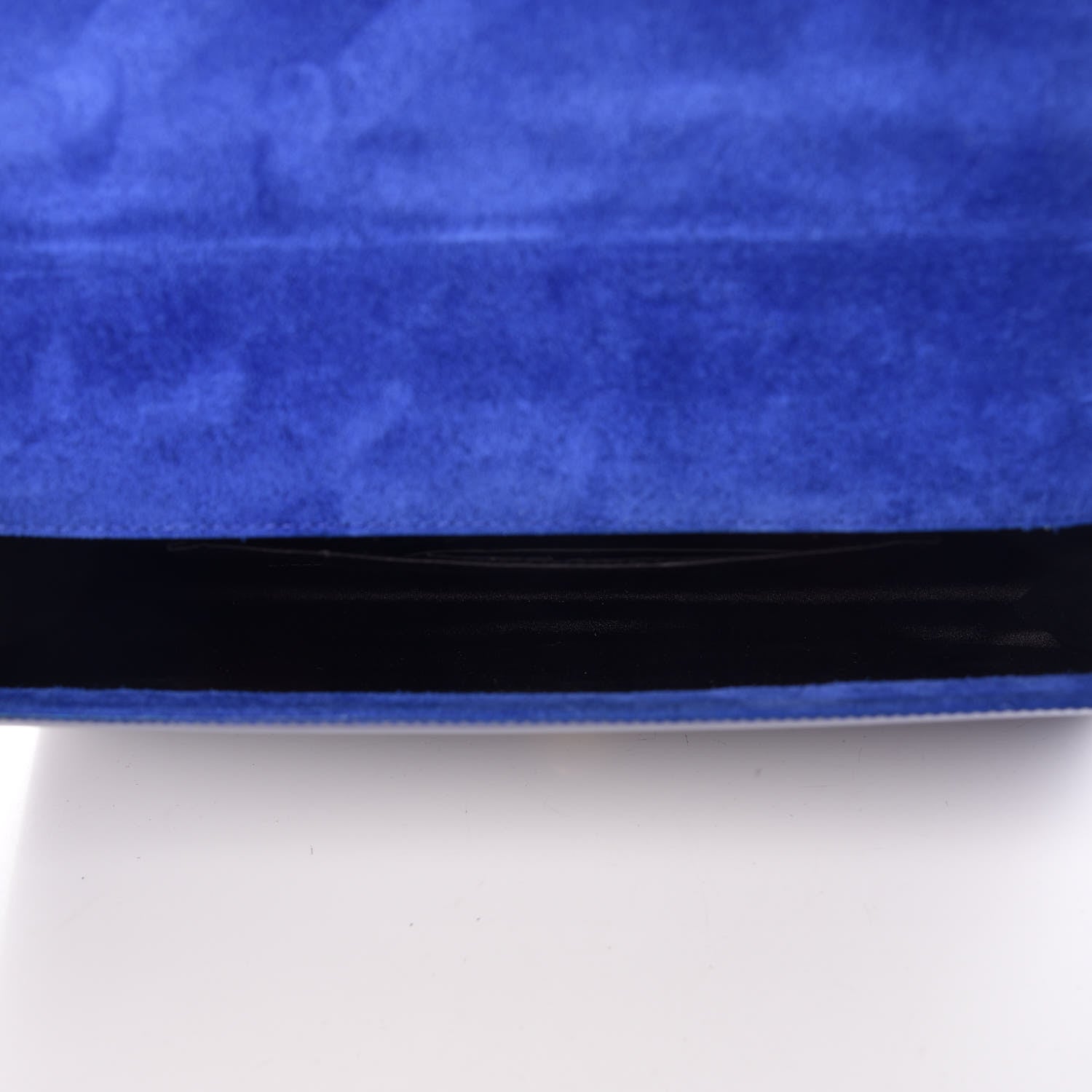 Saint Laurent Patent Calfskin Monogram Large Belle De Jour Clutch Royal Blue 7 of 8