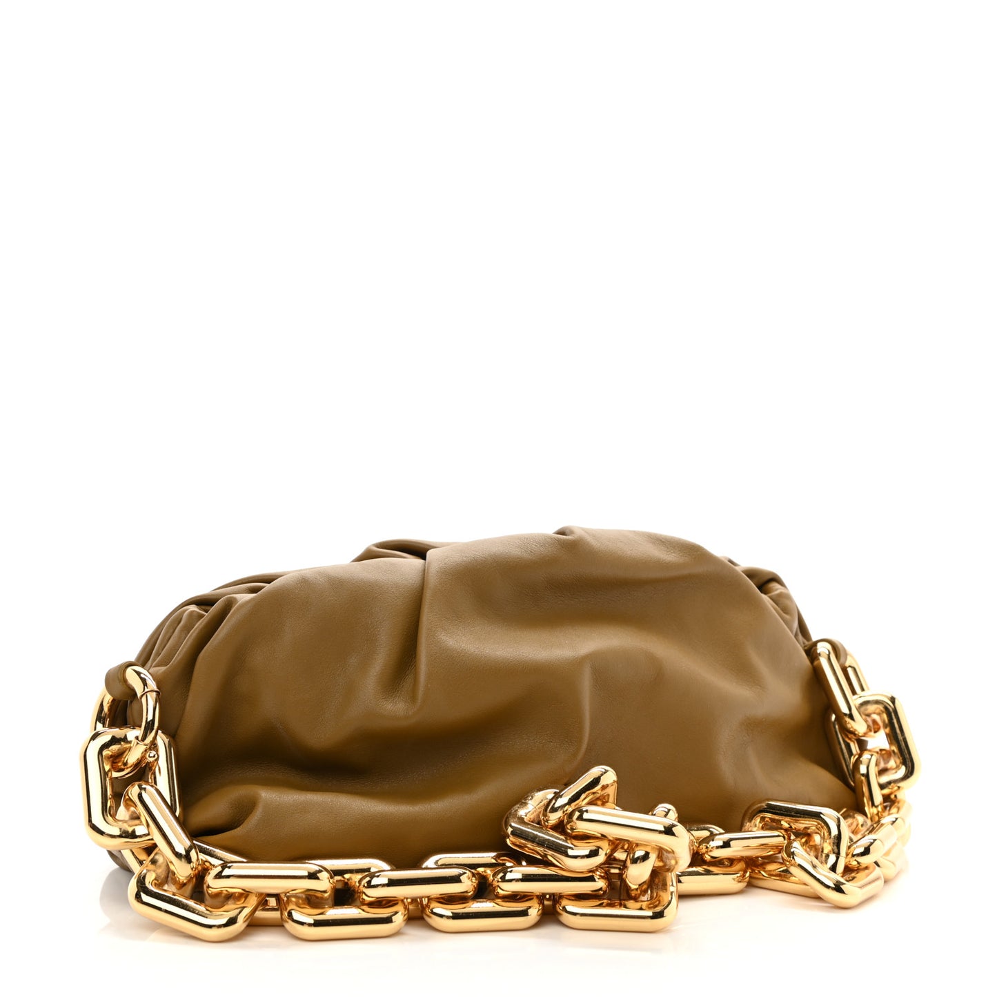 Calfskin The Pouch Chain Moutarde