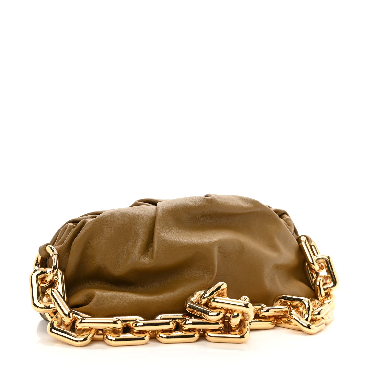 Bottega Veneta Calfskin The Pouch Chain Moutarde 3 of 10