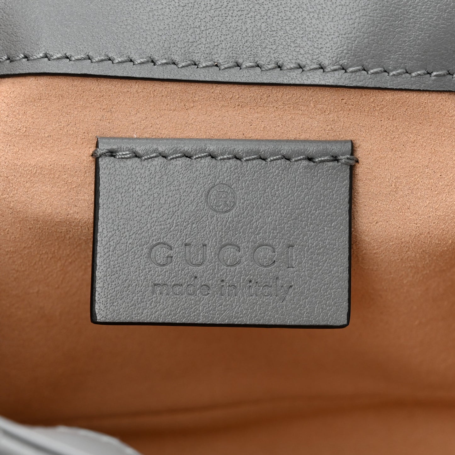 Calfskin Matelasse Aria Super Mini GG Marmont Shoulder Bag Deep Grey