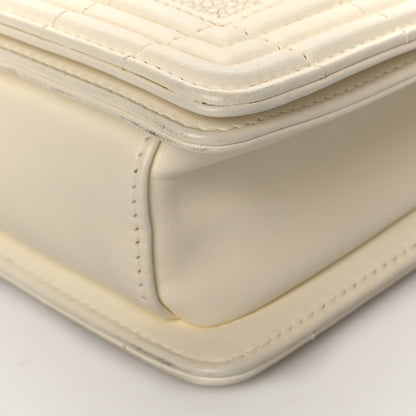 Chanel Galuchat Stingray Medium Boy Flap Ivory 10 of 10