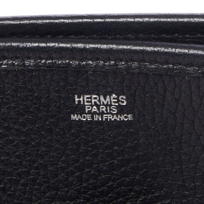 Hermes Taurillon Clemence Evelyne II GM Black 7 of 8