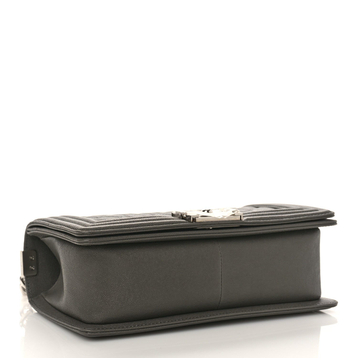 Chanel Caviar Quilted Medium Boy Flap Grey 4 of 9