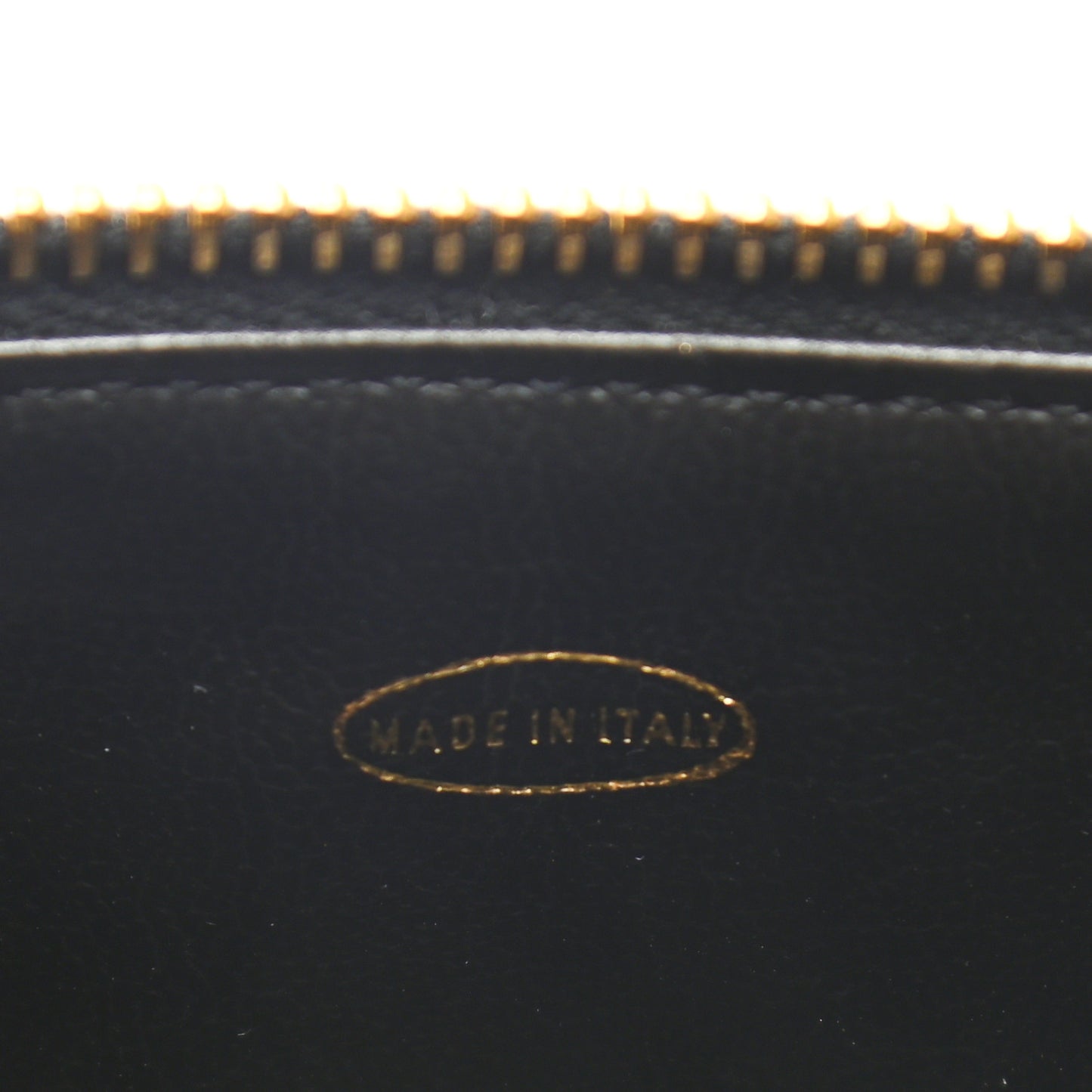 Lambskin Vanity Cosmetic Bag Black