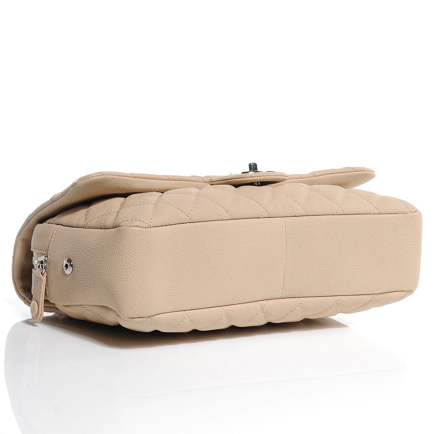 Caviar Jumbo Easy Flap Beige