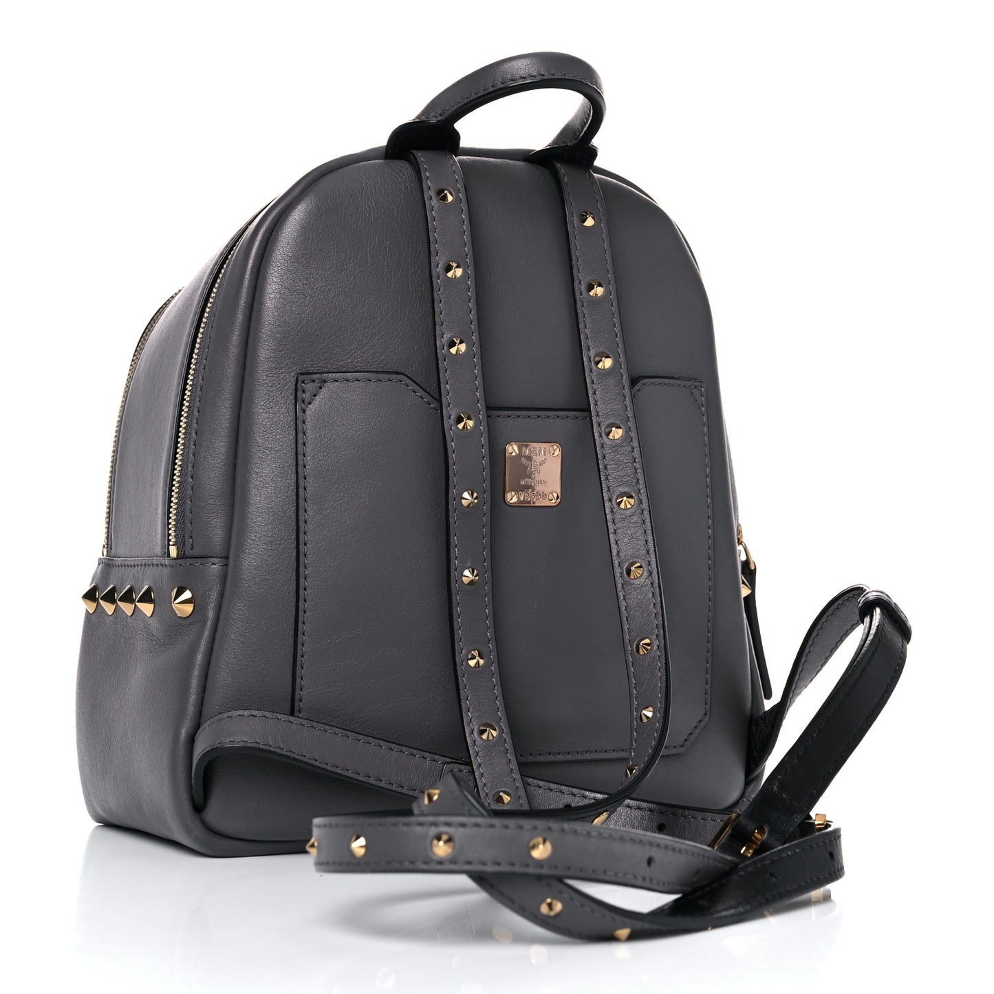 Calfskin Mini Duchess Polke Studs Backpack Grey