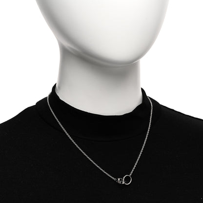 Cartier 18K White Gold Interlocking LOVE Necklace 2 of 6