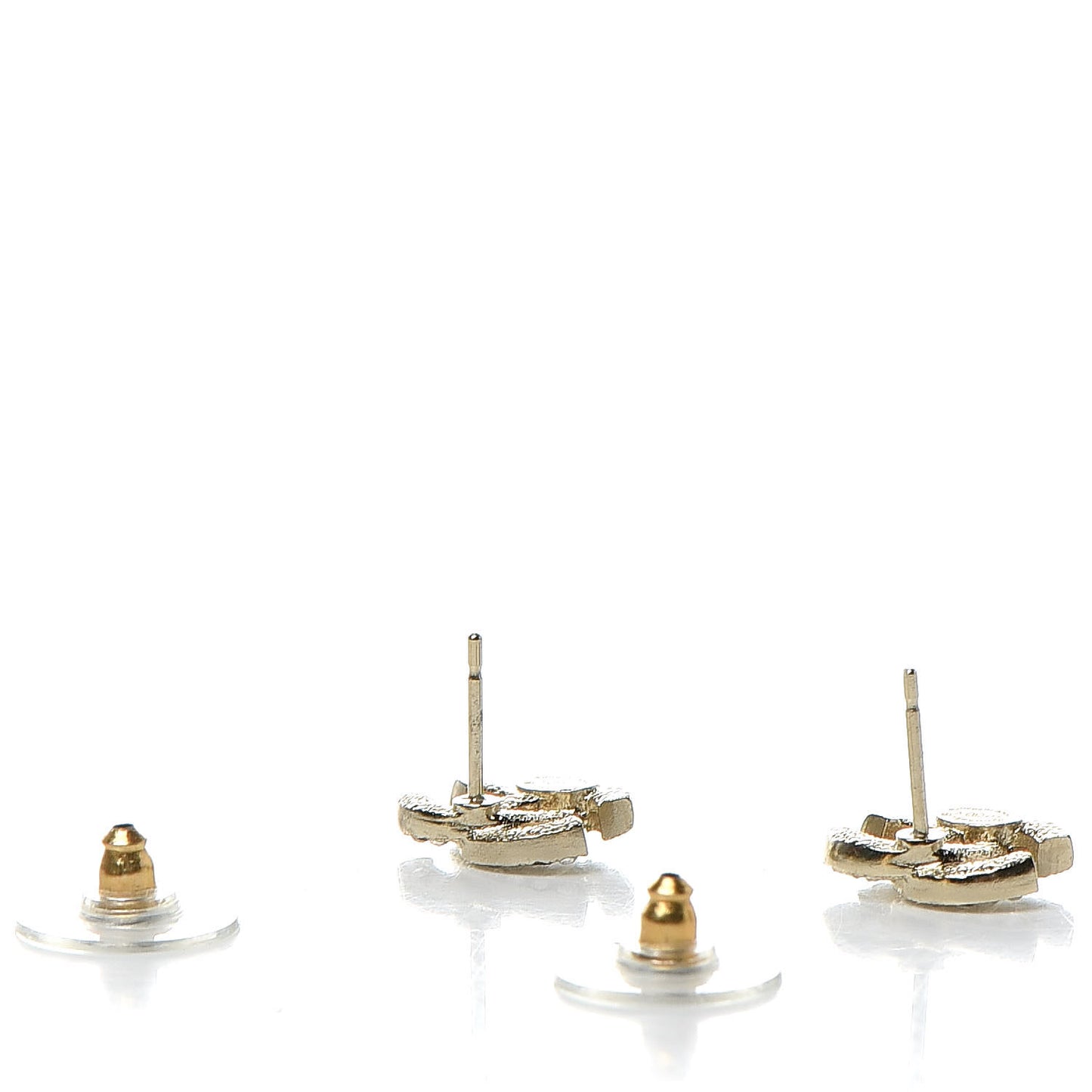 Crystal CC Earrings Gold