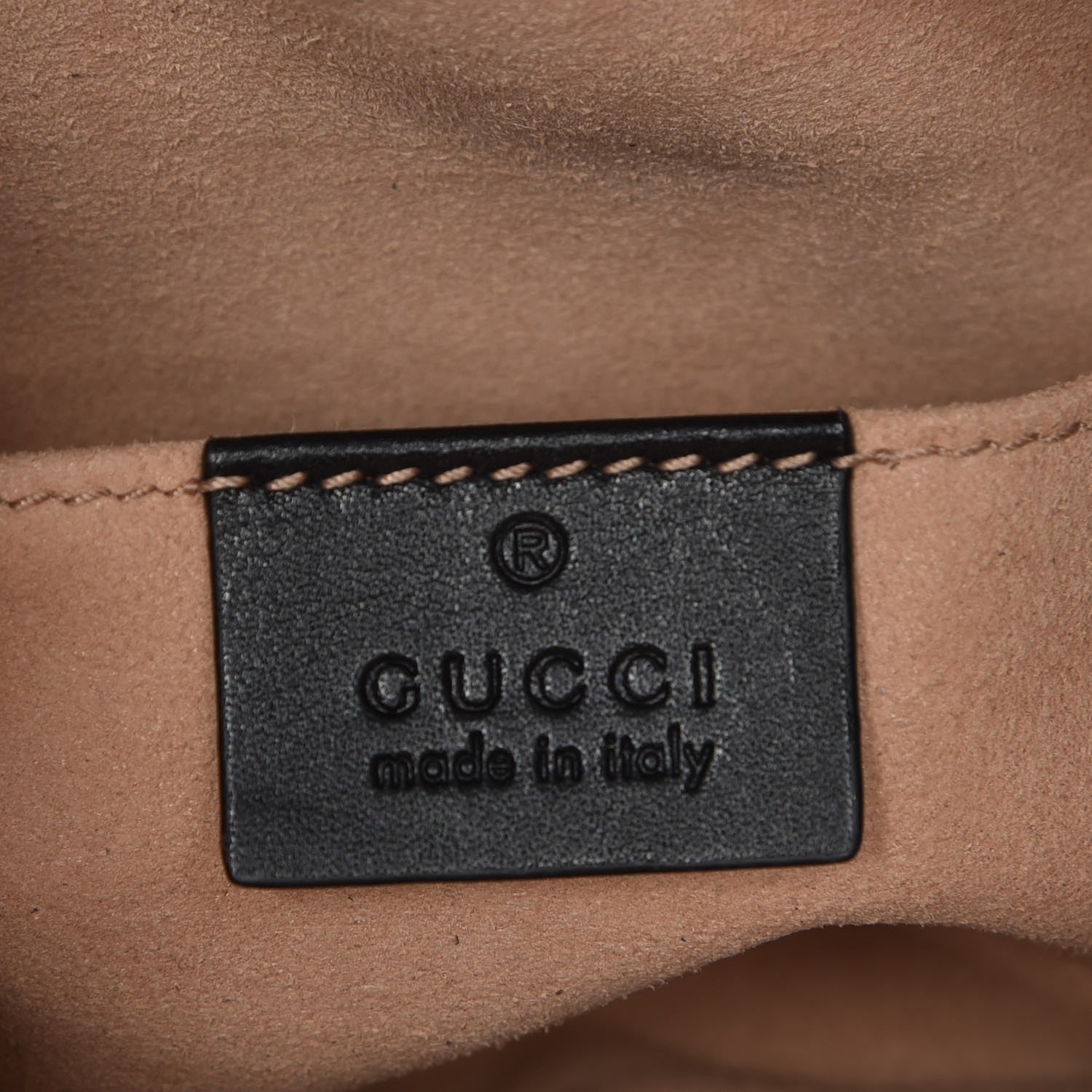 Gucci Calfskin Matelasse GG Marmont Belt Bag 75 30 Black 6 of 7