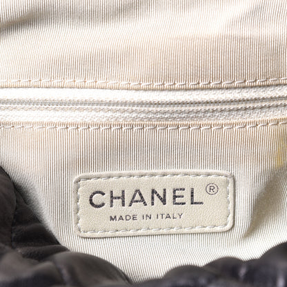 Chanel Washed Lambskin Chain Around Hobo Black 9 of 10