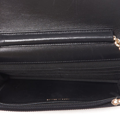 Chanel Lambskin Quilted Boy Wallet On Chain WOC Black 4 of 9