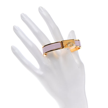 Hermes Enamel Clic Anneau Bracelet PM Rose Dragee 2 of 6