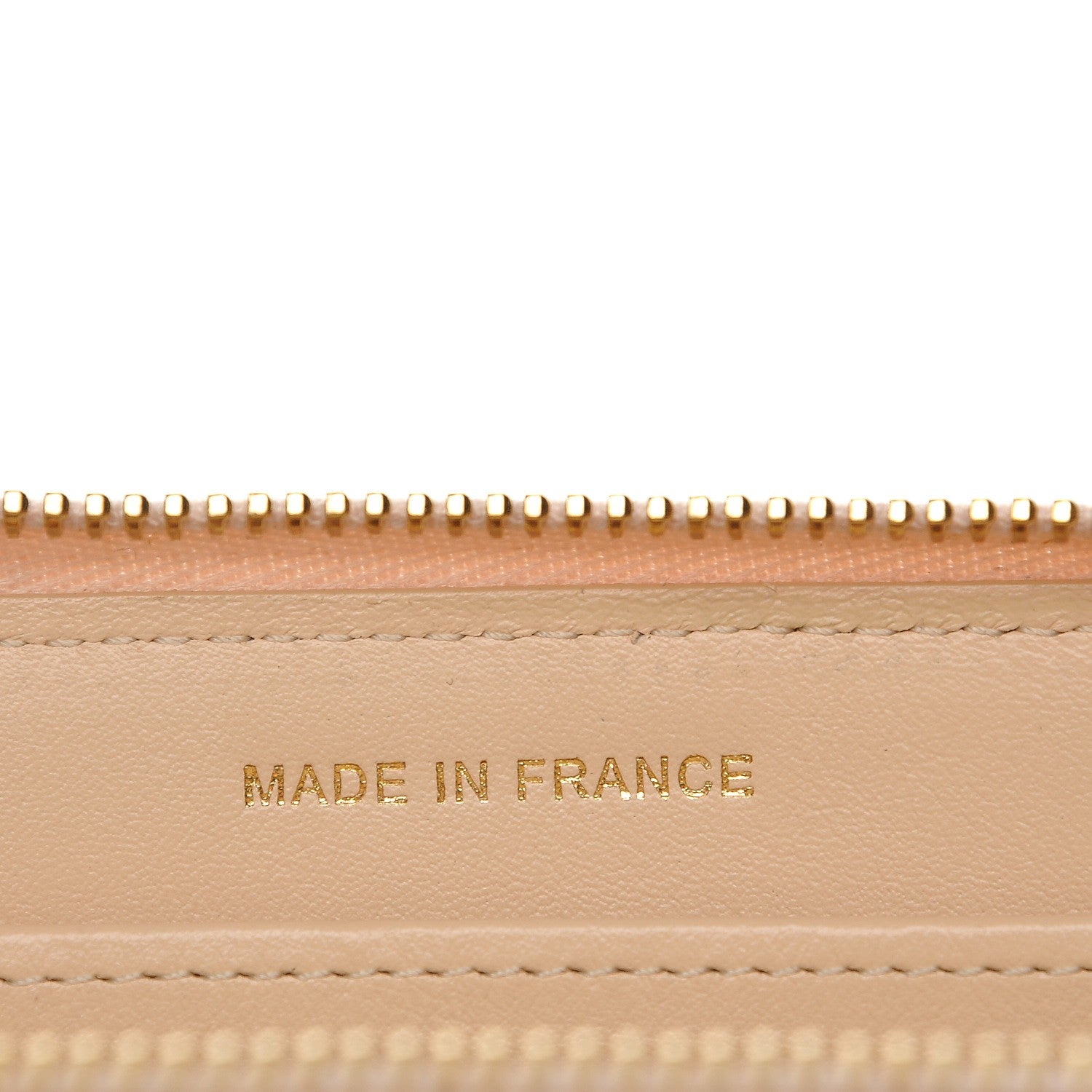 Chanel Caviar Quilted Large Gusset Zip Around Wallet Beige Clair 7 of 10