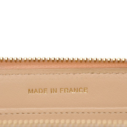 Chanel Caviar Quilted Large Gusset Zip Around Wallet Beige Clair 7 of 10