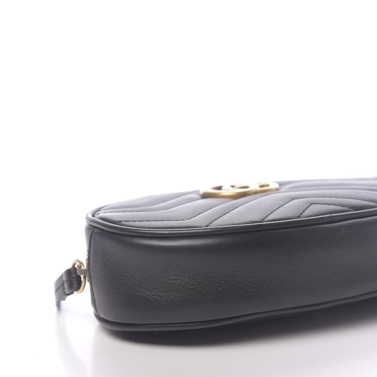 Calfskin Matelasse GG Marmont Belt Bag 75 30 Black