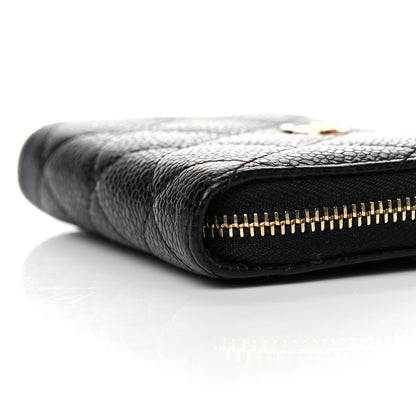 Chanel Caviar Quilted Zip Coin Purse Black 9 of 12